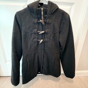 Billabong Black Toggle Coat with Hood